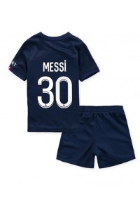 Paris Saint-Germain Lionel Messi #30 Babytruitje Thuis tenue Kind 2022-23 Korte Mouw (+ Korte broeken)